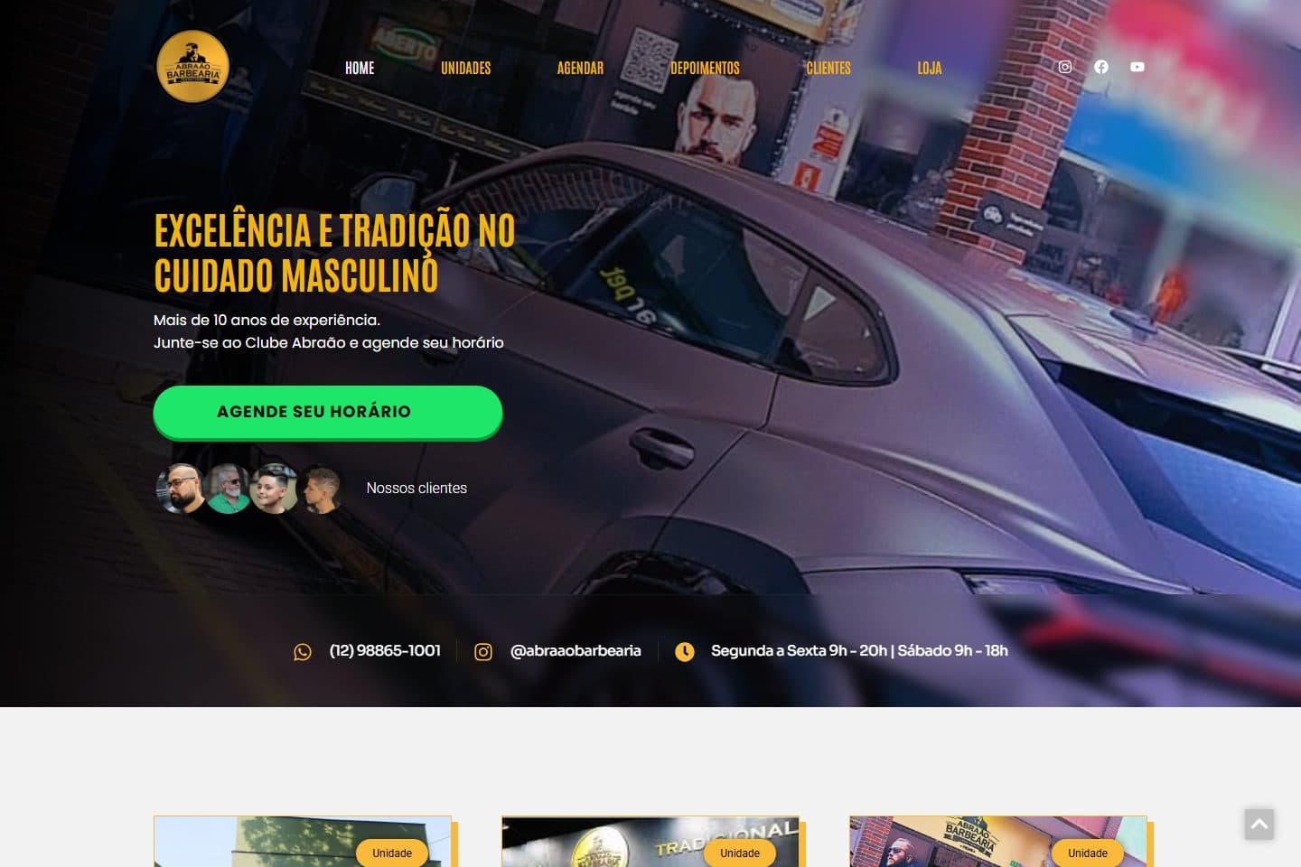 Site Abraão Barbearia