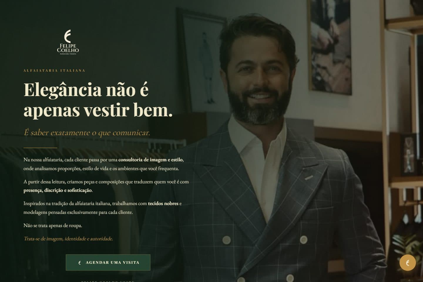 Site Alfaiataria Felipe Coelho