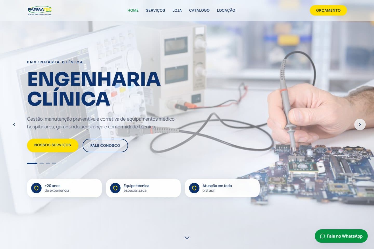 Site Farmatec Brasil