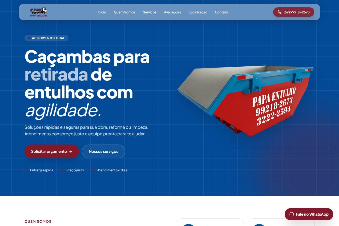 Site Papa Entulho Porto Velho