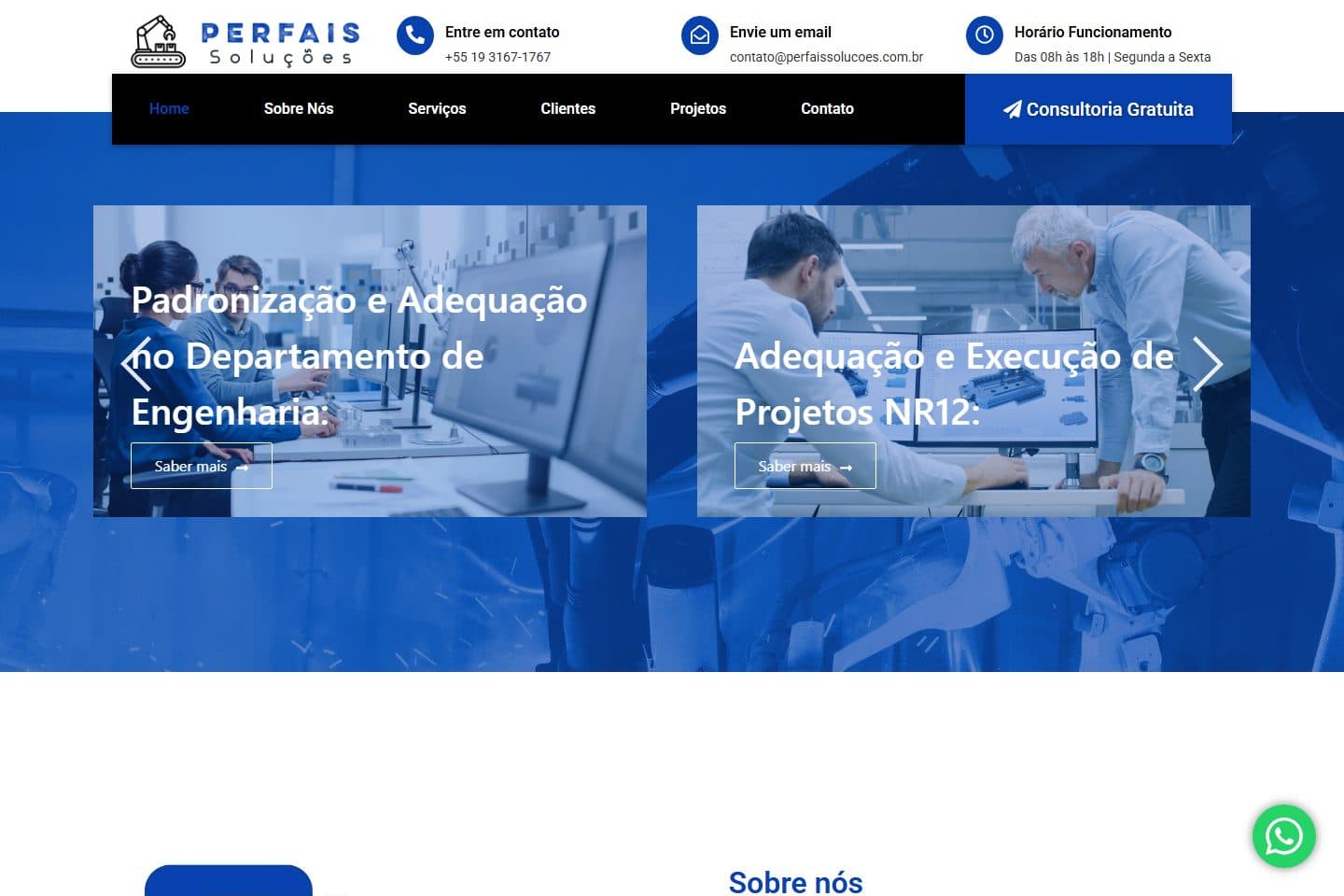 Site Perfais Soluções